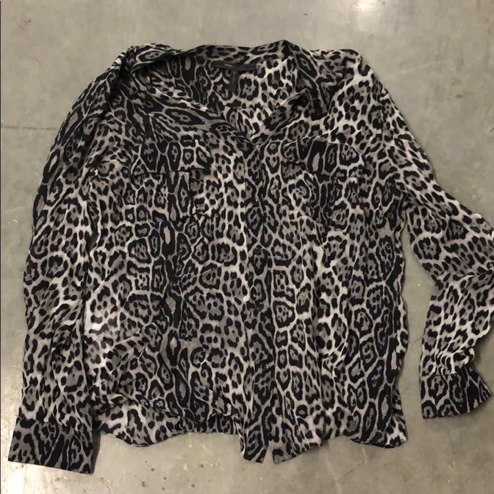 BCBG Leopard Blouse